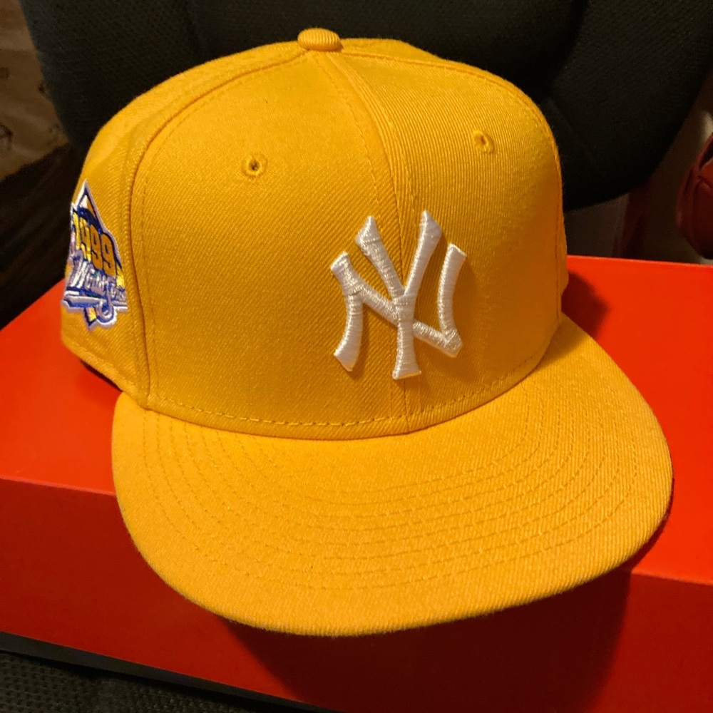 1999 World Series patch Yankees fitted hat